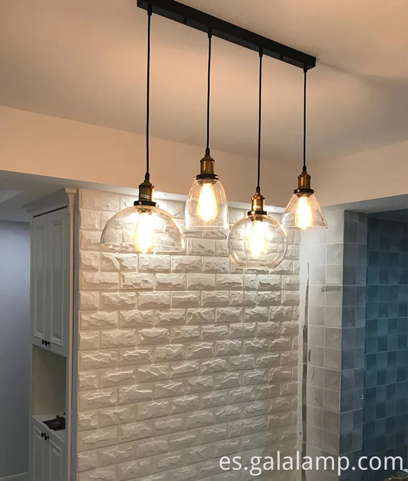 Luz colgante de LED de burbujas de vidrio E27 E27 para casas modernas